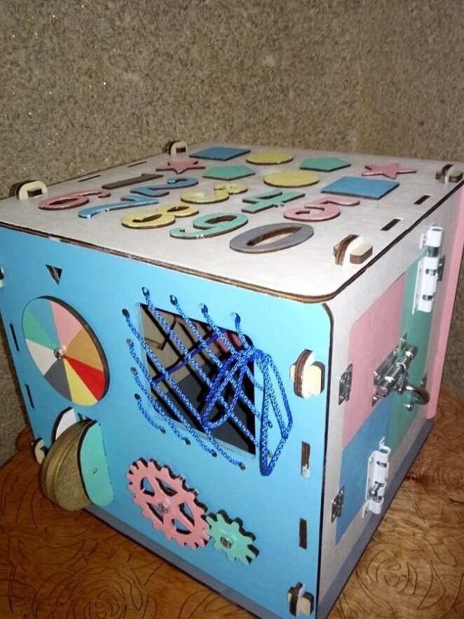 Intra απο ξύλο plywood 3mm-4mm πάχος – Ξύλινος πολυάσχολος κύβος 35x40 cm INTRAVECTRY-MY547108