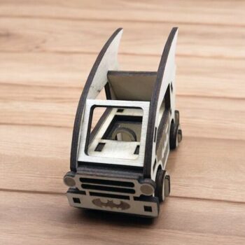 Intra απο ξύλο plywood 3mm-4mm πάχος – Batman Smart Car 3D Ξύλινο Μοντέλο Παιχνίδι 20x20 cm INTRAVECTRY-MY554000 - Image 2