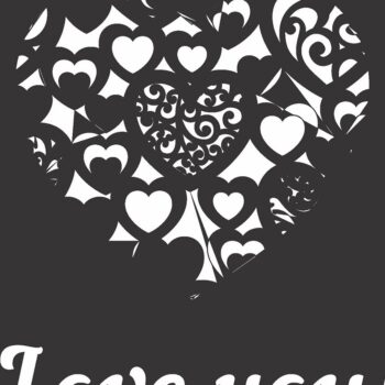 Intra απο ξύλο plywood 3mm-4mm πάχος – ξύλο ευχετήριας κάρτας για την ημέρα του Αγίου Βαλεντίνου 20x25 cm INTRAVECTRY-MY543982 - Image 2