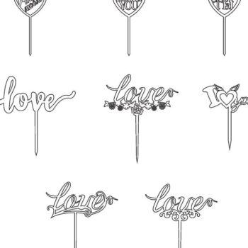 Intra απο ξύλο plywood 3mm-4mm πάχος – ξύλο Τούρτας για την Ημέρα του Αγίου Βαλεντίνου 30x35 cm INTRAVECTRY-MY555041 - Image 2