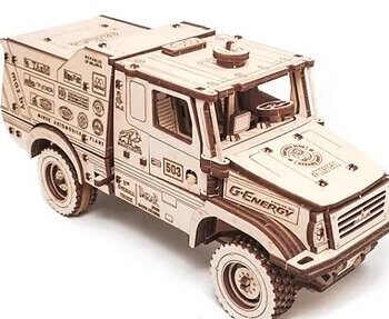 Intra απο ξύλο plywood 3mm-4mm πάχος – Κιτ Κατασκευής Sport Truck Maz 6440RR 10x10 cm INTRAVECTRY-MY544202 - Image 3