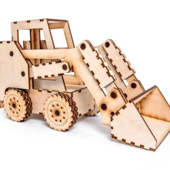 Intra απο ξύλο plywood 3mm-4mm πάχος – Skid Steer Loader Wood Model FILE 25x25 cm INTRAVECTRY-MY561491 - Image 1