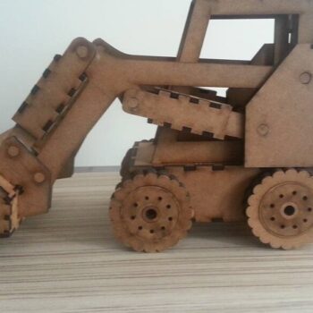 Intra απο ξύλο plywood 3mm-4mm πάχος – Skid Steer Loader Wood Model FILE 25x25 cm INTRAVECTRY-MY561491 - Image 2