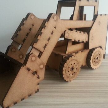 Intra απο ξύλο plywood 3mm-4mm πάχος – Skid Steer Loader Wood Model FILE 25x25 cm INTRAVECTRY-MY561491 - Image 3