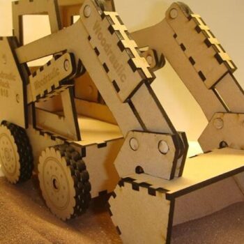 Intra απο ξύλο plywood 3mm-4mm πάχος – Skid Steer Loader Wood Model FILE 25x25 cm INTRAVECTRY-MY561491 - Image 4