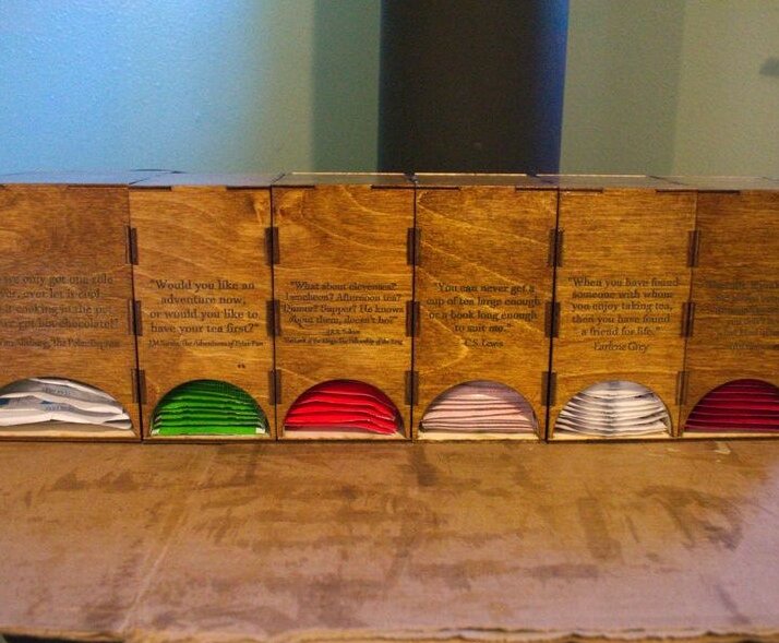 Intra απο ξύλο plywood 3mm-4mm πάχος – Κουτί αποθήκευσης φακελλίσκου τσαγιού 25x30 cm INTRAVECTRY-MY557800