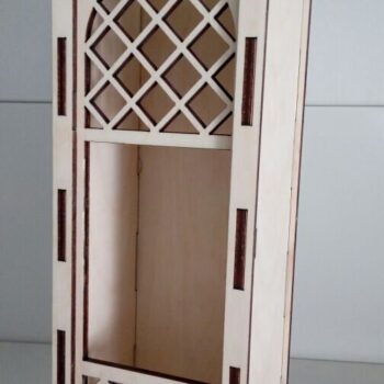 Intra απο ξύλο plywood 3mm-4mm πάχος – ξύλο Ενιαίας Κουτί δώρου κρασιού 30x30 cm INTRAVECTRY-MY546138 - Image 1