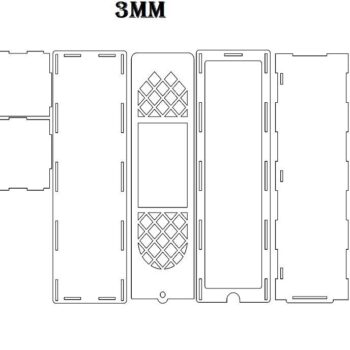 Intra απο ξύλο plywood 3mm-4mm πάχος – ξύλο Ενιαίας Κουτί δώρου κρασιού 30x30 cm INTRAVECTRY-MY546138 - Image 2