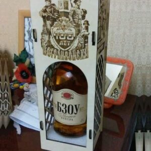 Intra απο ξύλο plywood 3mm-4mm πάχος – Κουτί κρασιού με ξύλο χαρακτικής ρωσικής επανάστασης 15x15 cm INTRAVECTRY-MY558329