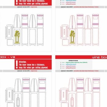 Intra απο ξύλο plywood 3mm-4mm πάχος – Κομψό Κοντραπλακέ Χέρι Κρατώντας ξύλο Σχεδίου Κουτιού δώρου κρασιού 10x10 cm INTRAVECTRY-MY544051 - Image 3