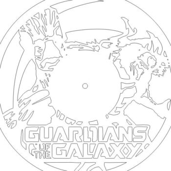 Intra απο ξύλο plywood 3mm-4mm πάχος – Ρολόι βινυλίου Guardians of the Galaxy 40x45 cm INTRAVECTRY-MY553709 - Image 2