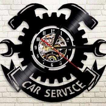 Intra απο ξύλο plywood 3mm-4mm πάχος – Επιτοίχια πινακίδα σέρβις αυτοκινήτου ξύλο ρολογιού τοίχου δίσκου βινυλίου 30x30 cm INTRAVECTRY-MY560945 - Image 2