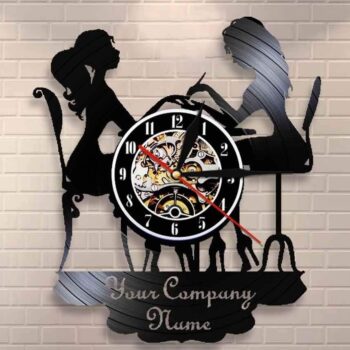 Intra απο ξύλο plywood 3mm-4mm πάχος – Προσαρμοσμένη λίμα ρολογιού τοίχου δίσκου Vinyl Nail Salon 15x20 cm INTRAVECTRY-MY554535 - Image 1