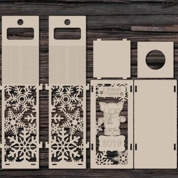 Intra απο ξύλο plywood 3mm-4mm πάχος – Συσκευασία για ξύλο μπουκαλιών κρασιού 25x25 cm INTRAVECTRY-MY544129 - Image 1