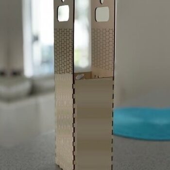 Intra απο ξύλο plywood 3mm-4mm πάχος – Συσκευασία για ξύλο μπουκαλιών κρασιού 25x25 cm INTRAVECTRY-MY544129 - Image 3