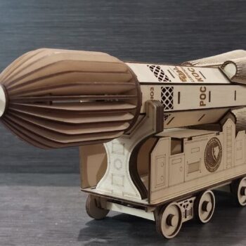 Intra απο ξύλο plywood 3mm-4mm πάχος – ξύλο δώρου μπουκάλι κρασιού Rocket 50x60 cm INTRAVECTRY-MY545836 - Image 1