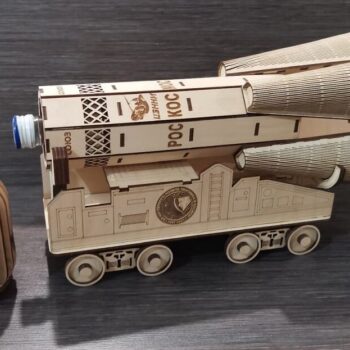 Intra απο ξύλο plywood 3mm-4mm πάχος – ξύλο δώρου μπουκάλι κρασιού Rocket 50x60 cm INTRAVECTRY-MY545836 - Image 2