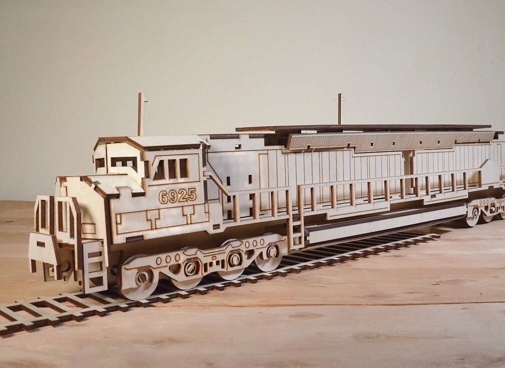 Intra απο ξύλο plywood 3mm-4mm πάχος – Τρισδιάστατη Ξύλινη Ατμομηχανή 40x45 cm INTRAVECTRY-MY551602