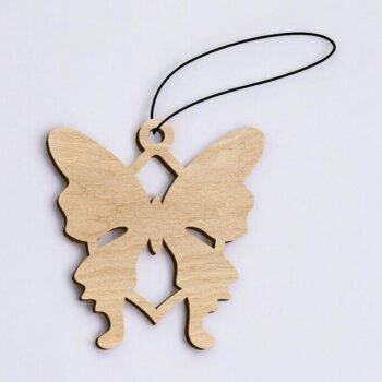 Intra απο ξύλο plywood 3mm-4mm πάχος – Χριστουγεννιάτικο στολίδι πεταλούδας 50x60 cm INTRAVECTRY-MY559787 - Image 2