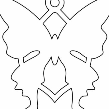 Intra απο ξύλο plywood 3mm-4mm πάχος – Χριστουγεννιάτικο στολίδι πεταλούδας 50x60 cm INTRAVECTRY-MY559787 - Image 4