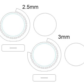 Intra απο ξύλο plywood 3mm-4mm πάχος – Τρόπαιο Round Wooden Award 40x40 cm INTRAVECTRY-MY547522 - Image 2