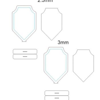 Intra απο ξύλο plywood 3mm-4mm πάχος – ξύλο Ξύλινο Memento Trophy CDR DXF SVG 40x45 cm INTRAVECTRY-MY554212 - Image 2