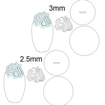 Intra απο ξύλο plywood 3mm-4mm πάχος – ξύλο CDR DXF για το βραβείο σχολικής πειθαρχίας 15x15 cm INTRAVECTRY-MY552255 - Image 2