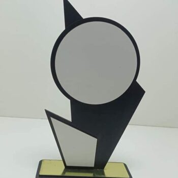 Intra απο ξύλο plywood 3mm-4mm πάχος – ξύλο CDR DXF Τρόπαιο Αναγνώρισης Ξύλινου Υπαλλήλου 25x25 cm INTRAVECTRY-MY544741 - Image 1