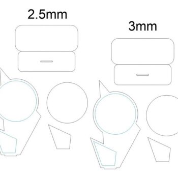 Intra απο ξύλο plywood 3mm-4mm πάχος – ξύλο CDR DXF Τρόπαιο Αναγνώρισης Ξύλινου Υπαλλήλου 25x25 cm INTRAVECTRY-MY544741 - Image 2
