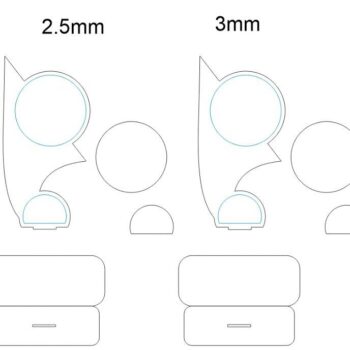 Intra απο ξύλο plywood 3mm-4mm πάχος – ξύλο εξάχνωσης MDF Blank Trophy CDR DXF 20x25 cm INTRAVECTRY-MY544743 - Image 2