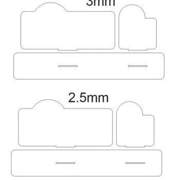 Intra απο ξύλο plywood 3mm-4mm πάχος – Επιτραπέζιο πιάτο με ακρυλικό και ξύλινο ξύλο CDR DXF 35x40 cm INTRAVECTRY-MY544746 - Image 2