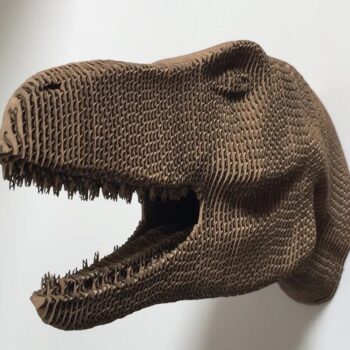Intra απο ξύλο plywood 3mm-4mm πάχος – T Rex Dinosaur Head Trophy 3D Ξύλινο ξύλο παζλ 12x15 cm INTRAVECTRY-MY554396 - Image 1