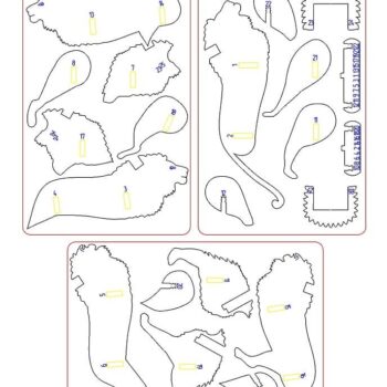 Intra απο ξύλο plywood 3mm-4mm πάχος – ξύλο κιτ κατασκευών Lion Woodcraft 30x35 cm INTRAVECTRY-MY544248 - Image 2