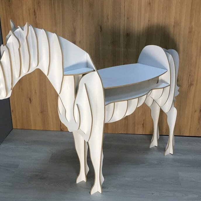 Intra απο ξύλο plywood 3mm-4mm πάχος – Ξύλινο ξύλο ραφιού αλόγου 40x40 cm INTRAVECTRY-MY545137