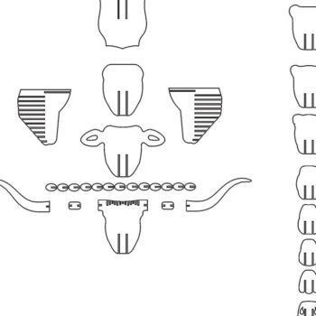 Intra απο ξύλο plywood 3mm-4mm πάχος – ξύλο τρόπαιο 3D παζλ Buffalo Head 50x60 cm INTRAVECTRY-MY555034 - Image 2