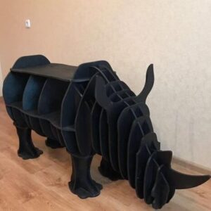 Intra απο ξύλο plywood 3mm-4mm πάχος – ξύλο βιβλιοθηκών σε σχήμα ρινόκερου 10x10 cm INTRAVECTRY-MY544254