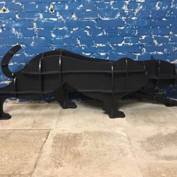 Intra απο ξύλο plywood 3mm-4mm πάχος – ξύλο διάταξης ραφιού Panther σε σχήμα ζώου 50x60 cm INTRAVECTRY-MY559377 - Image 1