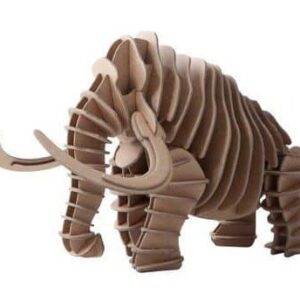 Intra απο ξύλο plywood 3mm-4mm πάχος – Woolly Mammoth 3D Cardboard Puzzle Kit 4mm 20x25 cm INTRAVECTRY-MY556432