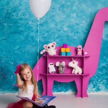 Intra απο ξύλο plywood 3mm-4mm πάχος – Ράφι Brachiosaurus Dinosaur για Παιδικό Δωμάτιο 15x15 cm INTRAVECTRY-MY545826 - Image 1