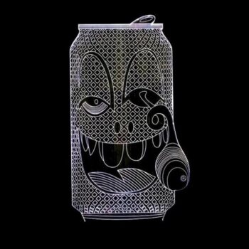 Intra απο ξύλο plywood 3mm-4mm πάχος – Συσκευασία Tin Pack 3D LED Illusion Lamp Night Light Engraving File Laser 30x35 cm INTRAVECTRY-MY544350 - Image 1