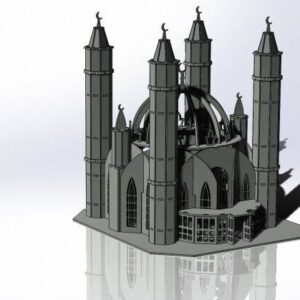 Intra απο ξύλο plywood 3mm-4mm πάχος – Ξύλινο Μακέτα Τζαμί 30x30 cm INTRAVECTRY-MY544585