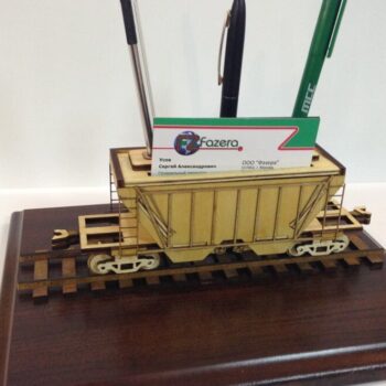 Intra απο ξύλο plywood 3mm-4mm πάχος – Grain Hopper Railway Wagon Desk Organizer ξύλο 50x60 cm INTRAVECTRY-MY554182 - Image 2
