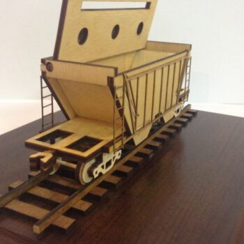 Intra απο ξύλο plywood 3mm-4mm πάχος – Grain Hopper Railway Wagon Desk Organizer ξύλο 50x60 cm INTRAVECTRY-MY554182 - Image 3