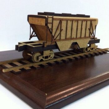 Intra απο ξύλο plywood 3mm-4mm πάχος – Grain Hopper Railway Wagon Desk Organizer ξύλο 50x60 cm INTRAVECTRY-MY554182 - Image 4