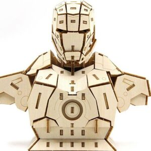 Intra απο ξύλο plywood 3mm-4mm πάχος – ξύλο CDR για παιχνίδια παζλ Avengers Iron Man 3D 10x10 cm INTRAVECTRY-MY544751