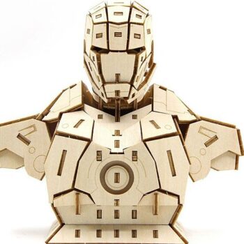 Intra απο ξύλο plywood 3mm-4mm πάχος – ξύλο CDR για παιχνίδια παζλ Avengers Iron Man 3D 10x10 cm INTRAVECTRY-MY544751 - Image 1