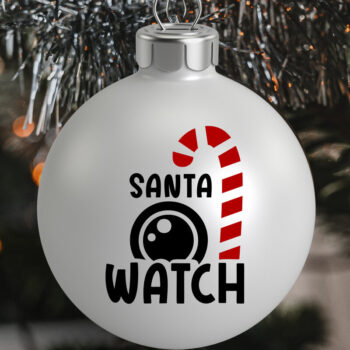 Intra απο ξύλο plywood 3mm-4mm πάχος – SVG Santa Cam. Στολίδι Santa Cam. Δίασταση  20x20 cm INTRAFABR-81410617 - Image 1