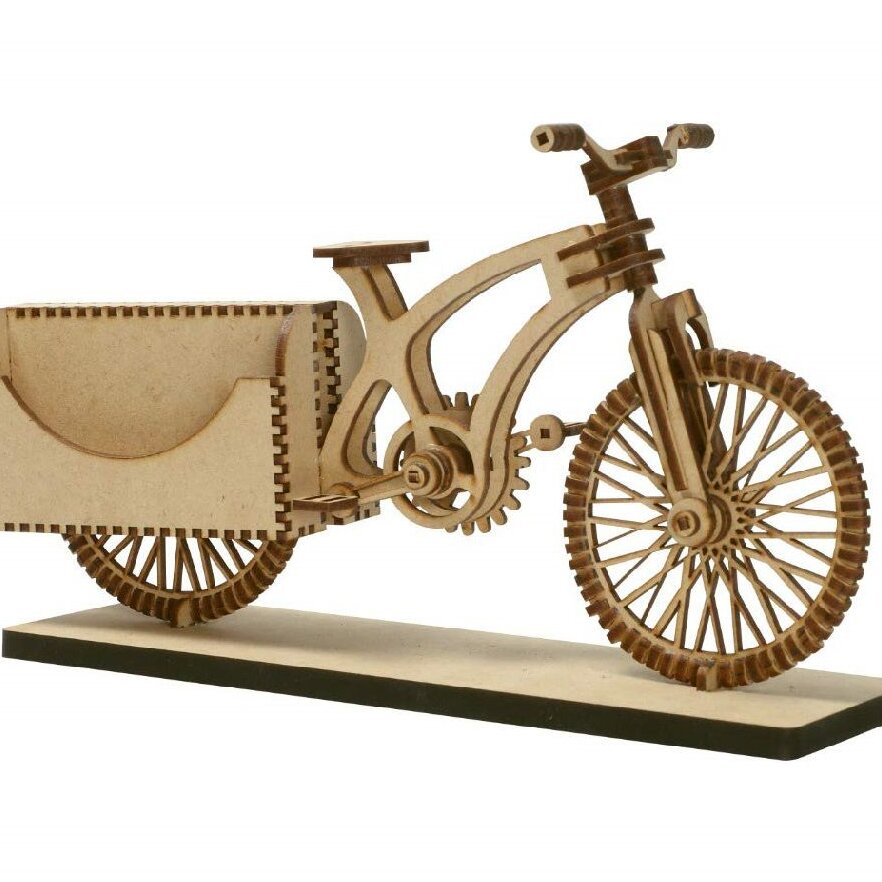 Intra απο ξύλο plywood 3mm-4mm πάχος – Vintage Κλασικό Ξύλινο ξύλο Επαγγελματικής Κάρτας Ποδηλάτου 25x30 cm INTRAVECTRY-MY554361