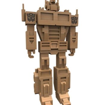 Intra απο ξύλο plywood 3mm-4mm πάχος – Transformers Optimus Prime 3D Ξύλινο ξύλο παζλ 50x60 cm INTRAVECTRY-MY560432 - Image 1