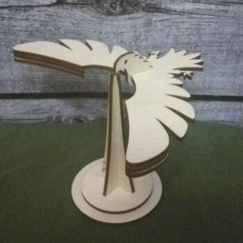 Intra απο ξύλο plywood 3mm-4mm πάχος – ξύλο Balance Bird Science Learning Gravity Bird 35x40 cm INTRAVECTRY-MY544456 - Image 4